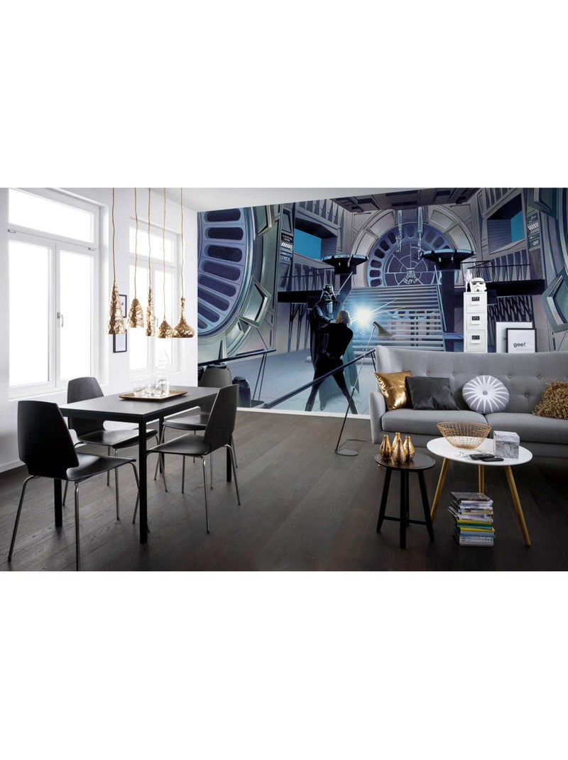 Papier peint panoramique - star wars classic rmq duell throneroom - taille: 500 x 250 cm Multicolore - Kiabi