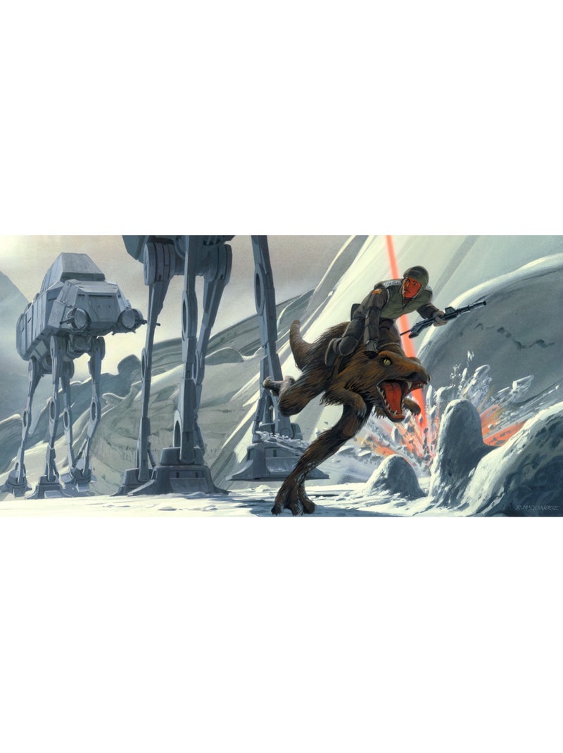 Papier peint panoramique - star wars classic rmq hoth battle ground - taille: 500 x 250 cm Multicolore - Kiabi