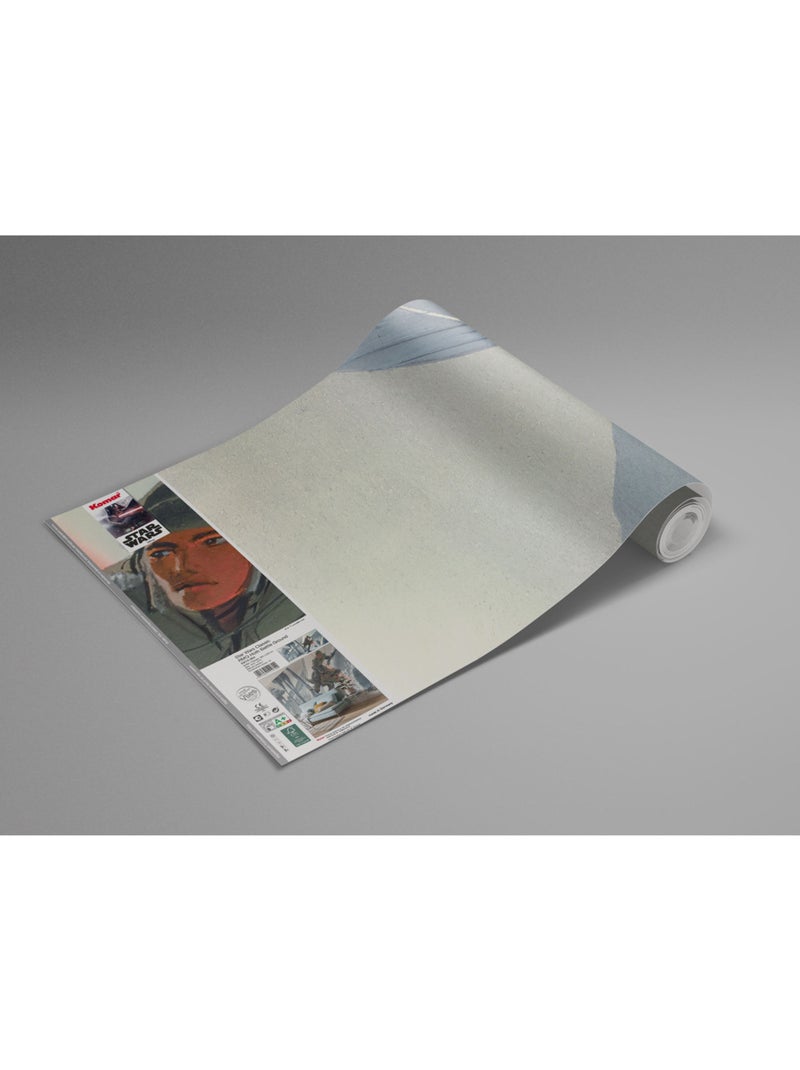 Papier peint panoramique - star wars classic rmq hoth battle ground - taille: 500 x 250 cm Multicolore - Kiabi