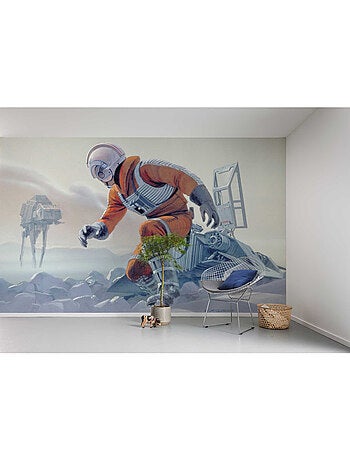 Papier peint panoramique - star wars classic rmq hoth battle pilot - taille: 500 x 250 cm