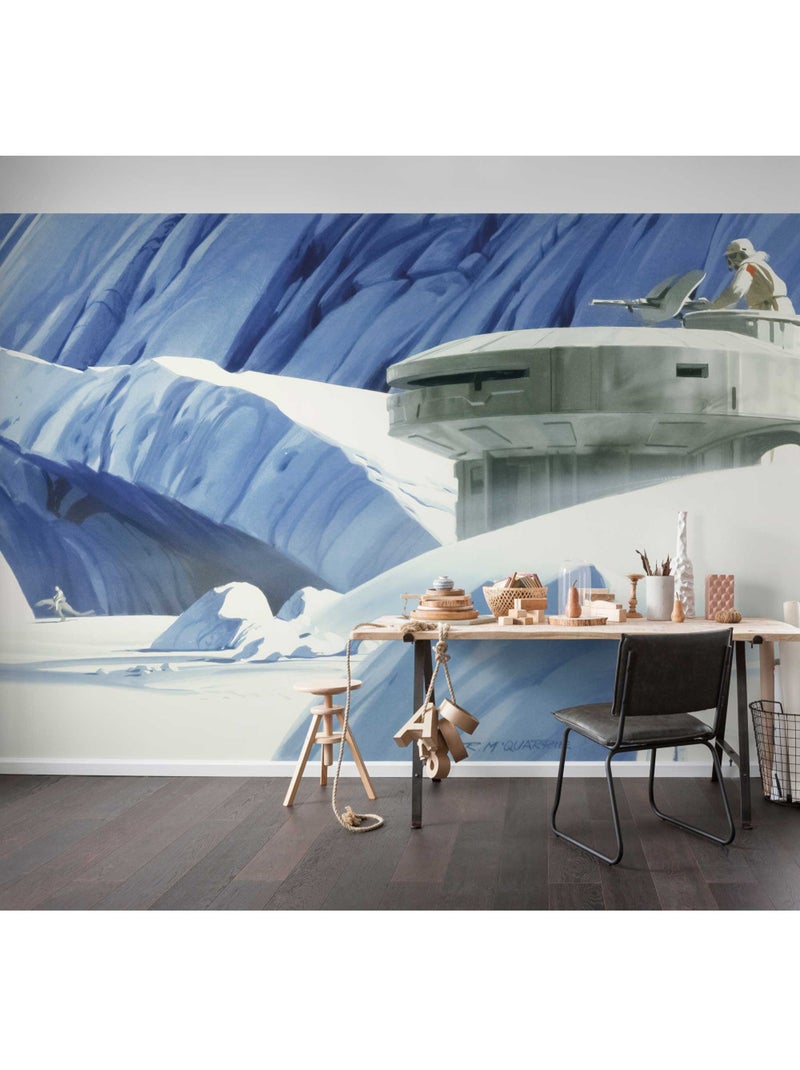 Papier peint panoramique - star wars classic rmq hoth echo base - taille: 500 x 250 cm Multicolore - Kiabi
