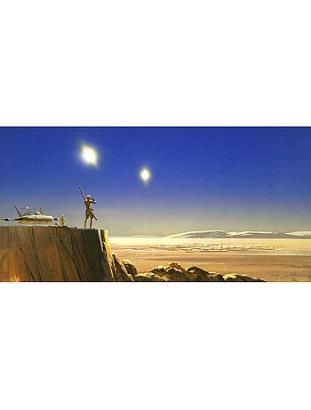 Papier peint panoramique - star wars classic rmq mos eisley edge - taille: 500 x 250 cm