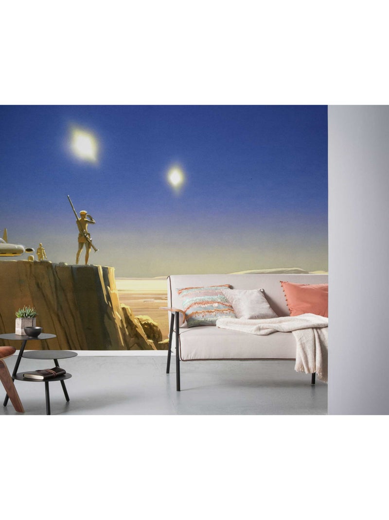 Papier peint panoramique - star wars classic rmq mos eisley edge - taille: 500 x 250 cm Multicolore - Kiabi