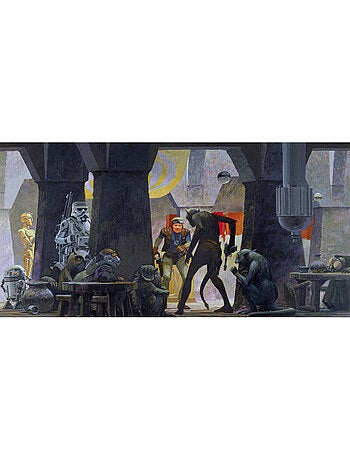 Papier peint panoramique - star wars classic rmq mos eisley streets - taille: 500 x 250 cm