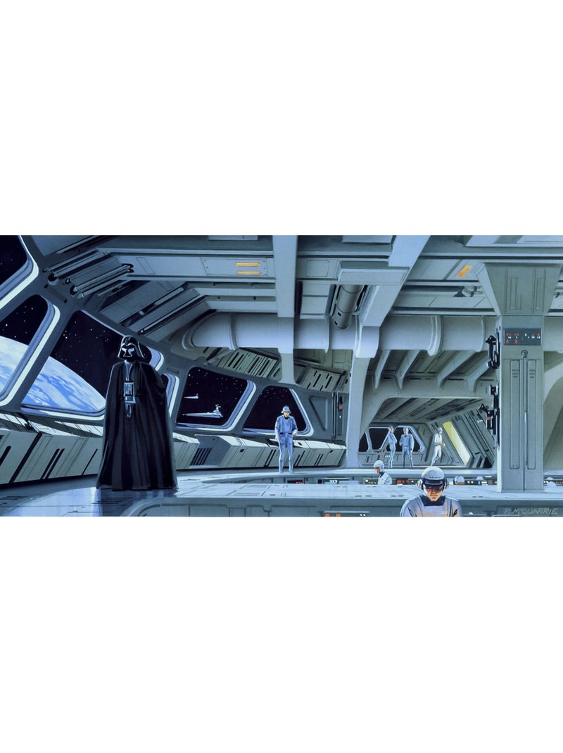 Papier peint panoramique - star wars classic rmq stardestroyer deck - taille: 500 x 250 cm Multicolore - Kiabi