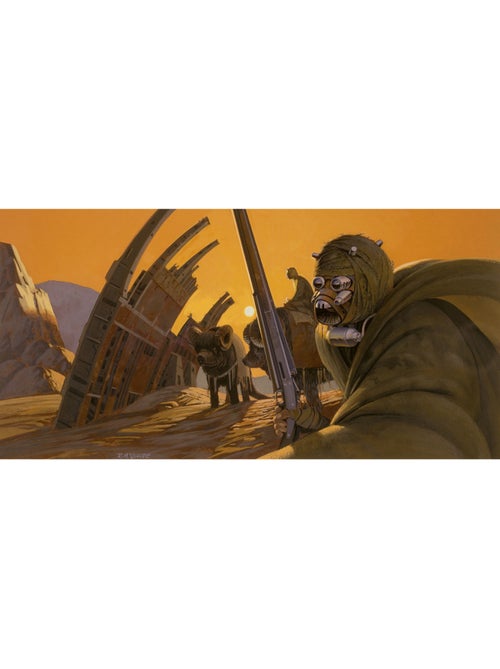 Papier peint panoramique - star wars classic rmq tusken - taille: 500 x 250 cm - Kiabi