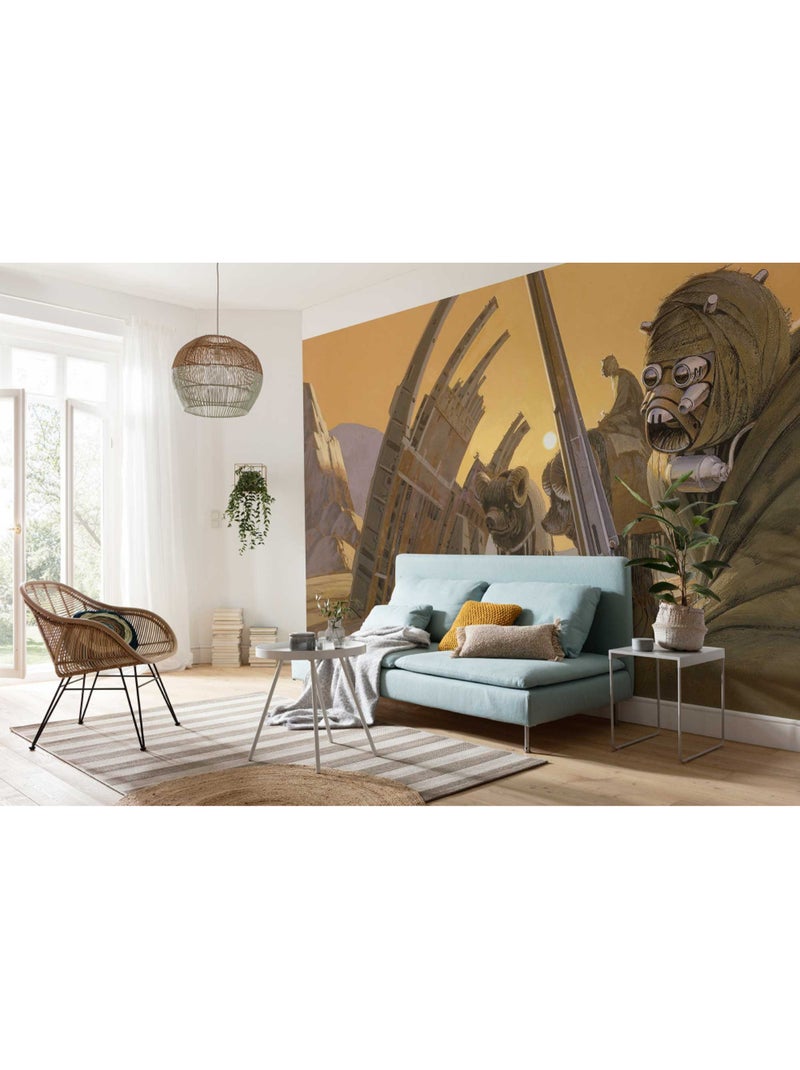 Papier peint panoramique - star wars classic rmq tusken - taille: 500 x 250 cm Multicolore - Kiabi