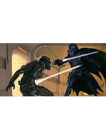 Papier peint panoramique - star wars classic rmq vader vs luke - taille: 500 x 250 cm