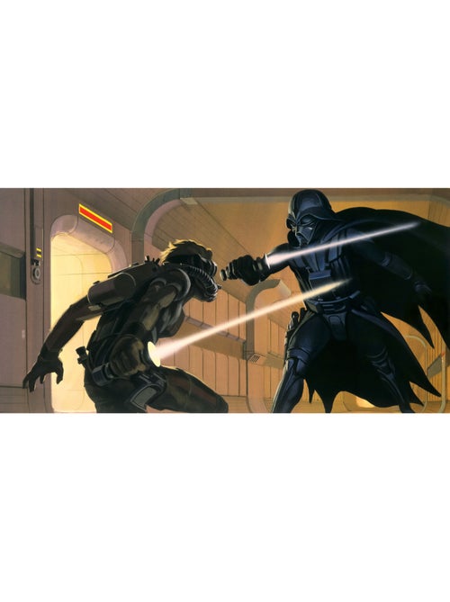 Papier peint panoramique - star wars classic rmq vader vs luke - taille: 500 x 250 cm - Kiabi Papier peint panoramique - star wars classic rmq vader vs luke - taille: 500 x 250 cm - Kiabi