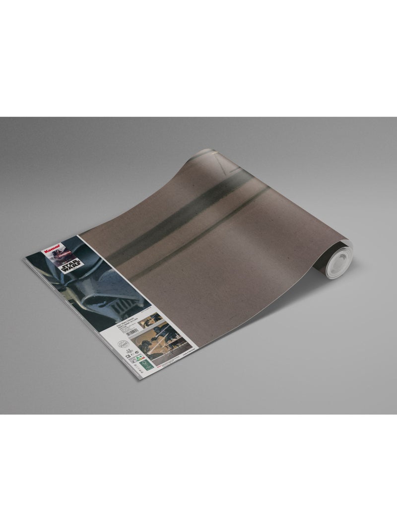 Papier peint panoramique - star wars classic rmq vader vs luke - taille: 500 x 250 cm Multicolore - Kiabi