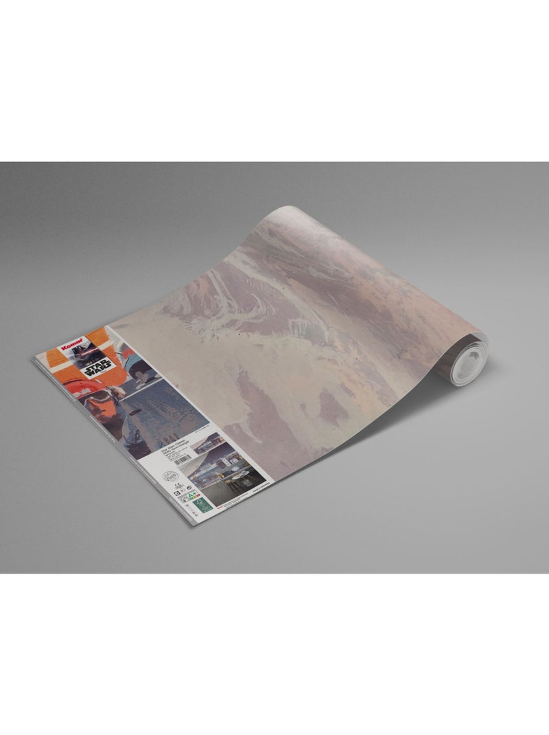 Papier peint panoramique - star wars classic rmq yavin hangar - taille: 500 x 250 cm Multicolore - Kiabi