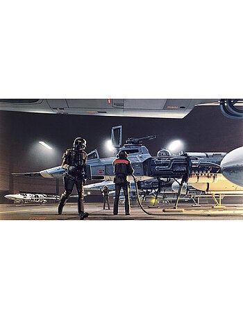 Papier peint panoramique - star wars classic rmq yavin y-wing - taille: 500 x 250 cm