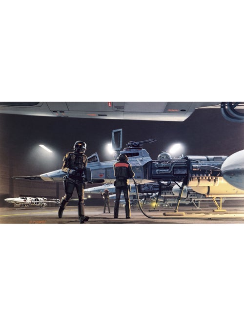 Papier peint panoramique - star wars classic rmq yavin y-wing - taille: 500 x 250 cm - Kiabi Papier peint panoramique - star wars classic rmq yavin y-wing - taille: 500 x 250 cm - Kiabi