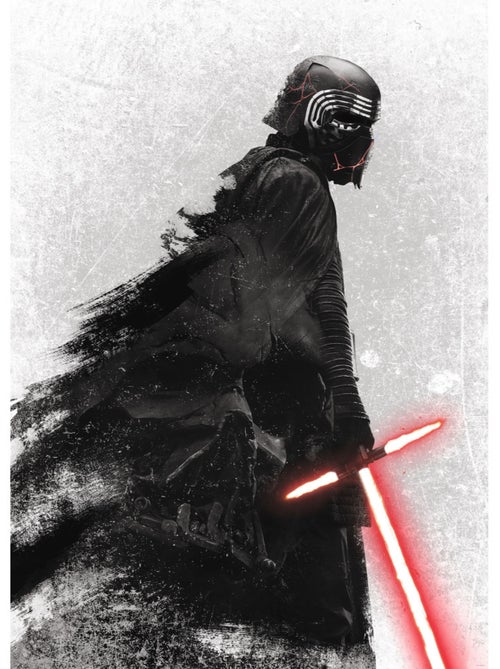 Papier peint panoramique - star wars kylo vader shadow - taille: 200 x 280 cm - Kiabi