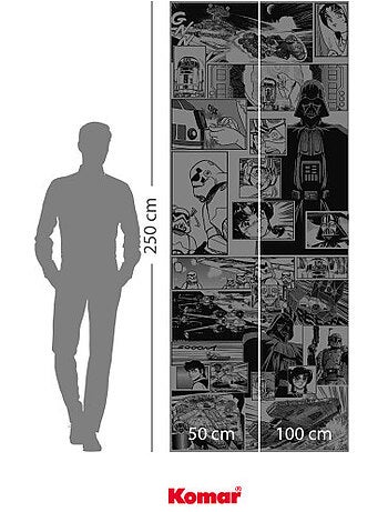 Papier peint panoramique - star wars manga madness - taille: 100 x 250 cm