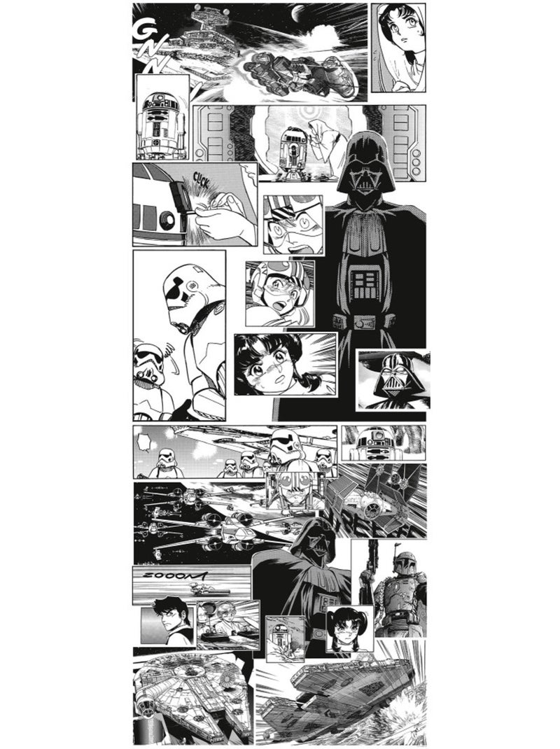 Papier peint panoramique - star wars manga madness - taille: 100 x 250 cm Multicolore - Kiabi