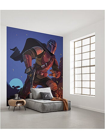 Papier peint panoramique - star wars the mandalorian big ambush - taille: 250 x 280 cm