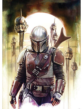 Papier peint panoramique - star wars the mandalorian big impaler - taille: 200 x 280 cm