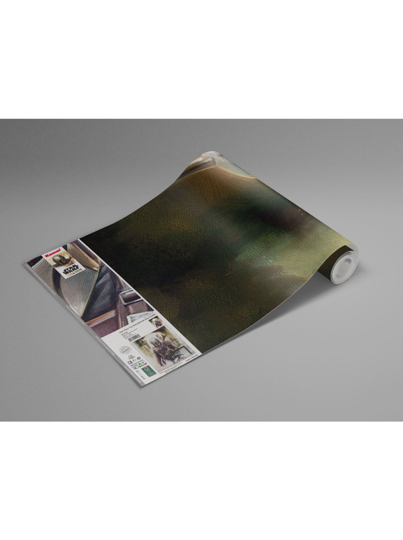 Papier peint panoramique - star wars the mandalorian big impaler - taille: 200 x 280 cm Multicolore - Kiabi