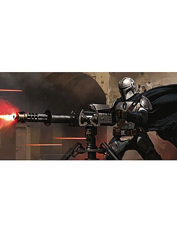 Papier peint panoramique - star wars the mandalorian blaster - taille: 500 x 250 cm