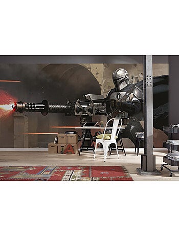 Papier peint panoramique - star wars the mandalorian blaster - taille: 500 x 250 cm