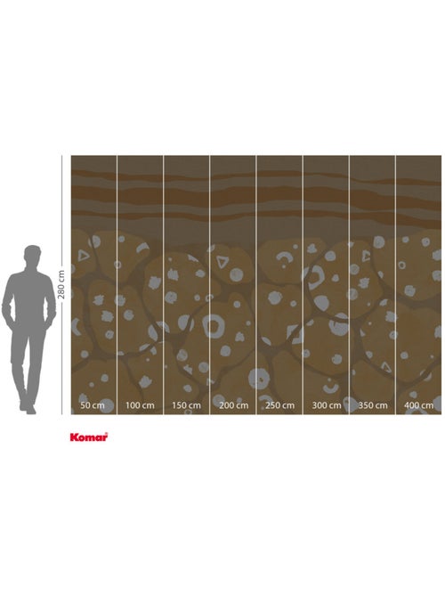 Papier peint panoramique - subsoil - taille: 400 x 280 cm - Kiabi
