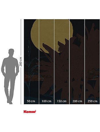 Papier peint panoramique - supermoon - taille: 250 x 280 cm