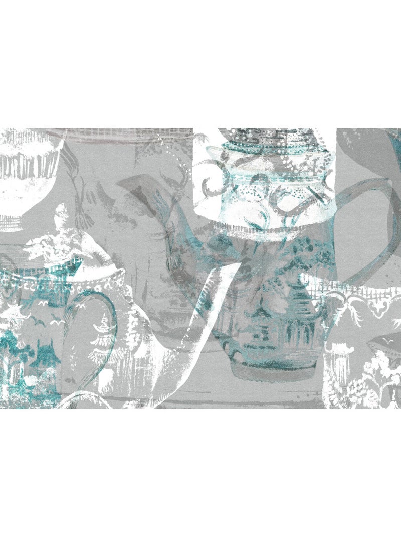 Papier peint panoramique - tableware - taille: 300 x 280 cm Multicolore - Kiabi