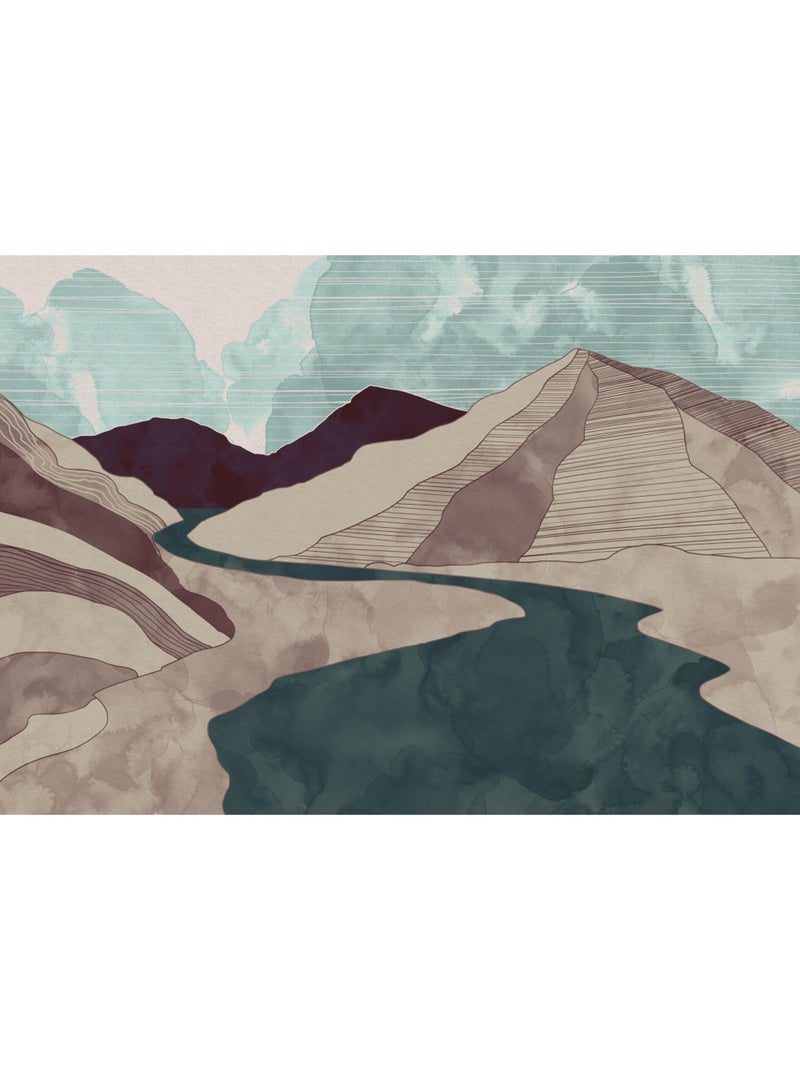 Papier peint panoramique - terra - taille: 400 x 280 cm Multicolore - Kiabi