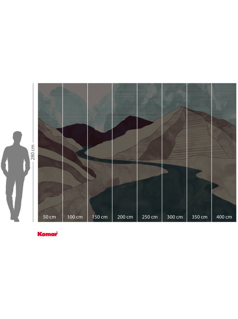 Papier peint panoramique - terra - taille: 400 x 280 cm Multicolore - Kiabi