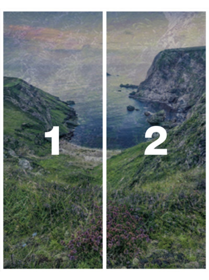Papier peint panoramique - the blue bay - taille: 200 x 250 cm Multicolore - Kiabi