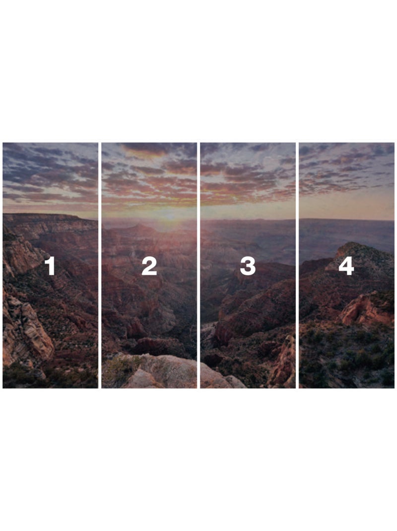 Papier peint panoramique - the canyon - taille: 400 x 250 cm Multicolore - Kiabi