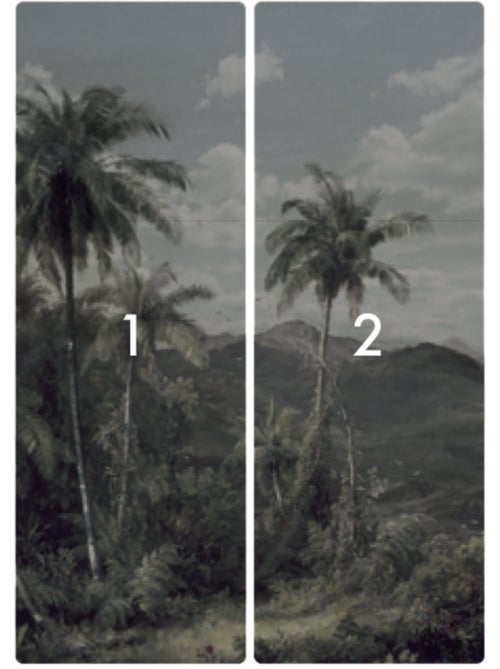 Papier peint panoramique - the exotic land - taille: 200 x 280 cm - Kiabi