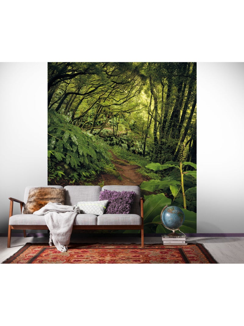 Papier peint panoramique - the path - taille: 200 x 250 cm Multicolore - Kiabi