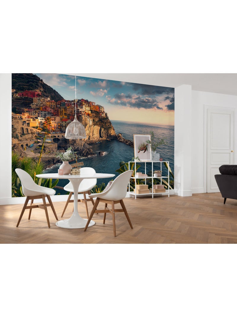 Papier peint panoramique - the picturesque village - taille: 450 x 280 cm Multicolore - Kiabi