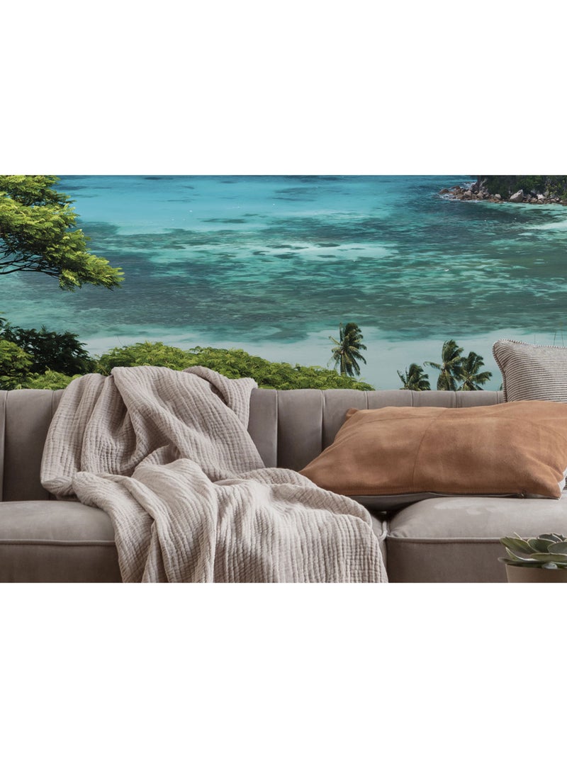 Papier peint panoramique - the sea view - taille: 400 x 200 cm Multicolore - Kiabi
