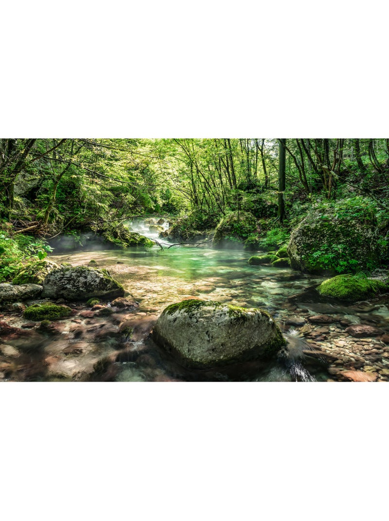 Papier peint panoramique - tranquil pool - taille: 400 x 250 cm Multicolore - Kiabi