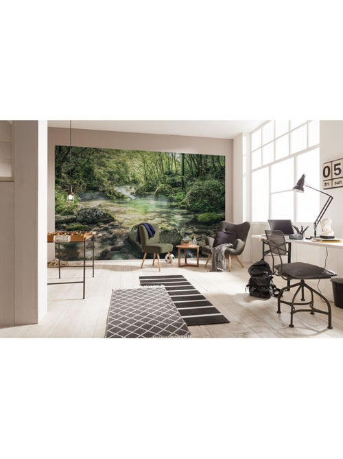 Papier peint panoramique - tranquil pool - taille: 400 x 250 cm - Kiabi