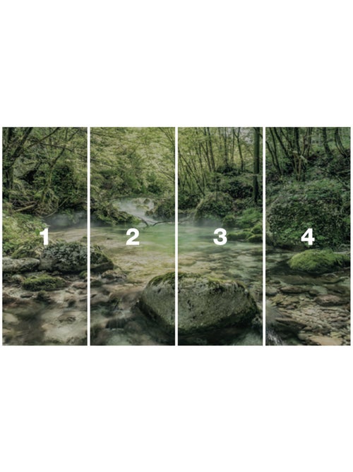 Papier peint panoramique - tranquil pool - taille: 400 x 250 cm - Kiabi