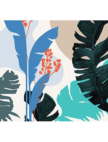 Papier peint panoramique - tropical shapes - taille: 300 x 280 cm