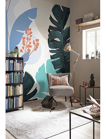 Papier peint panoramique - tropical shapes - taille: 300 x 280 cm