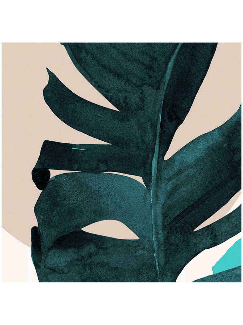 Papier peint panoramique - tropical shapes - taille: 300 x 280 cm Multicolore - Kiabi