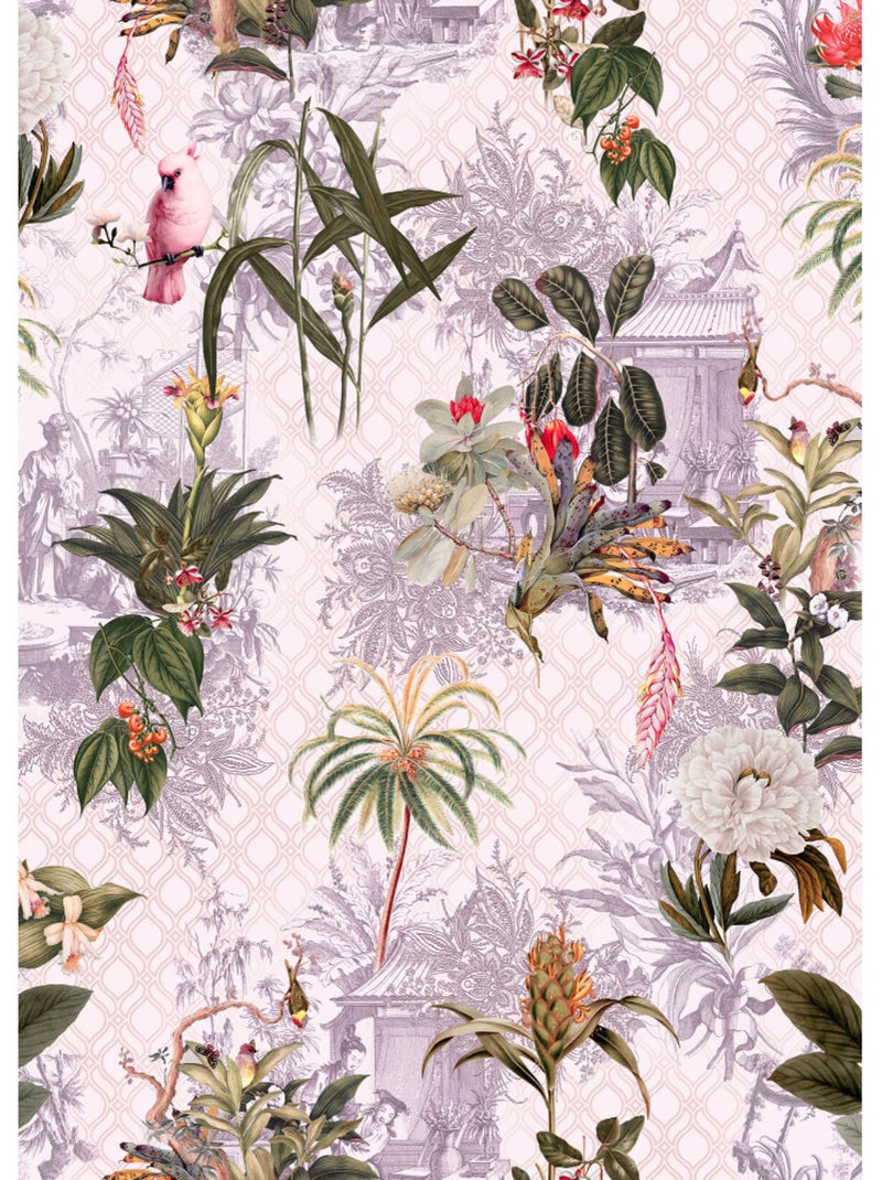 Papier peint panoramique - tropicana - taille: 200 x 280 cm Multicolore - Kiabi