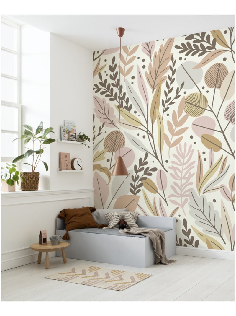 Papier peint panoramique - twigs - taille: 200 x 280 cm Multicolore - Kiabi