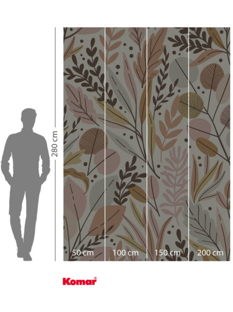 Papier peint panoramique - twigs - taille: 200 x 280 cm Multicolore - Kiabi