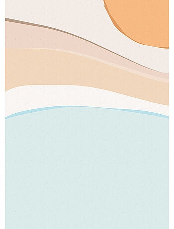 Papier peint panoramique - vague - taille: 200 x 280 cm