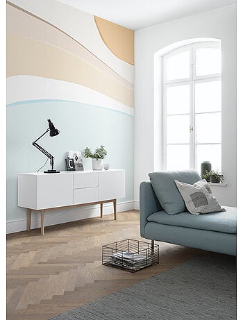 Papier peint panoramique - vague - taille: 200 x 280 cm