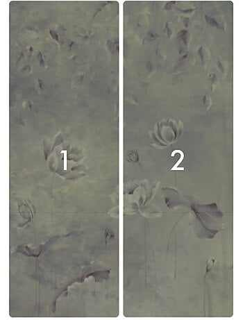 Papier peint panoramique - water lily - taille: 200 x 280 cm