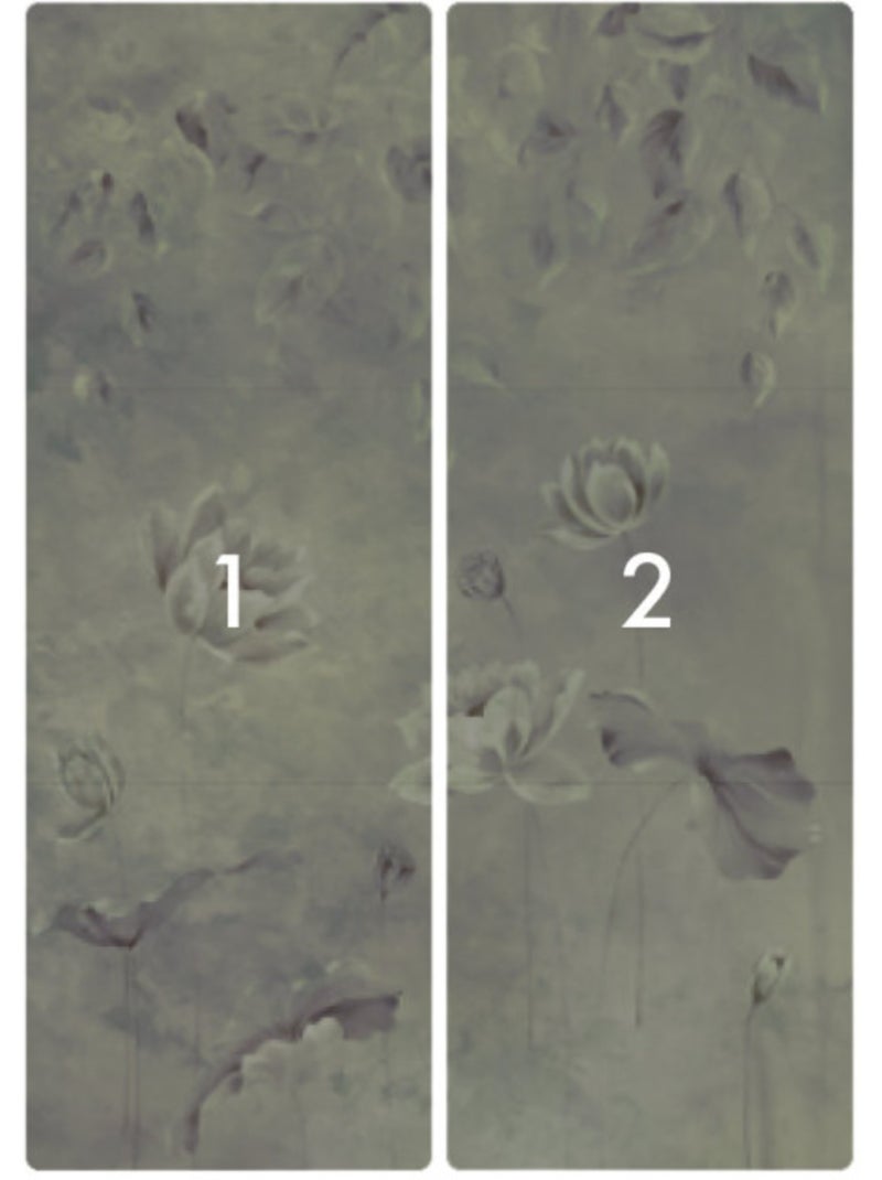 Papier peint panoramique - water lily - taille: 200 x 280 cm Multicolore - Kiabi