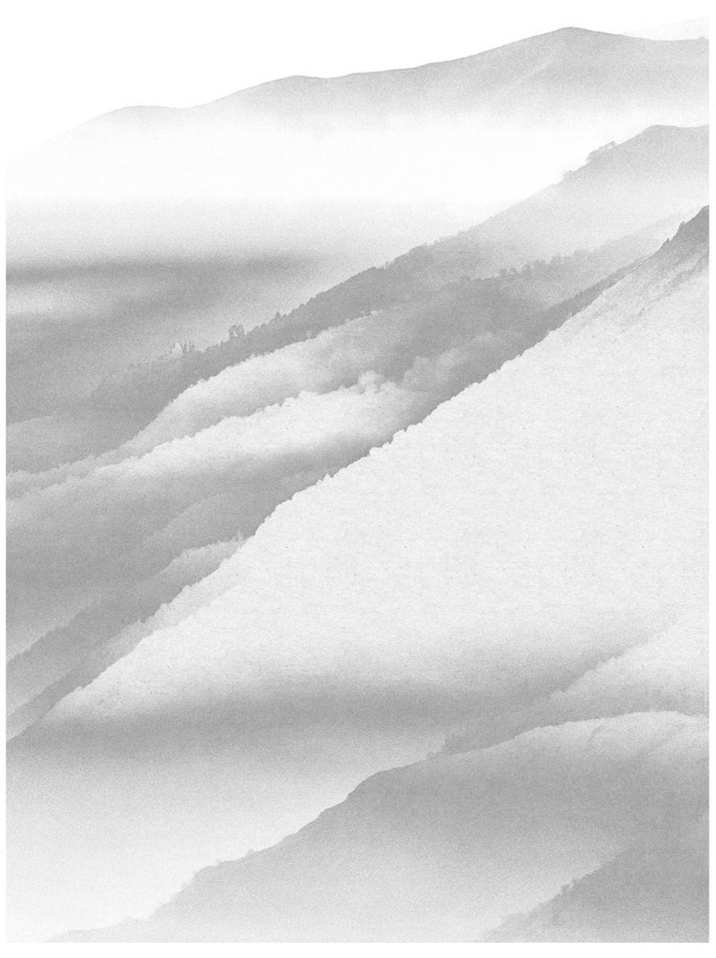 Papier peint panoramique - white noise mountain - taille: 200 x 280 cm Multicolore - Kiabi